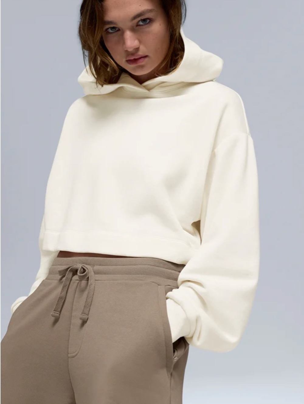 ALO Bae Hoodie - Ivory, S